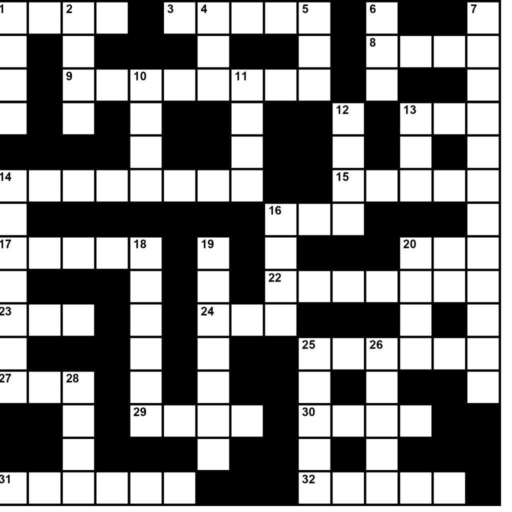 crossword puzzle